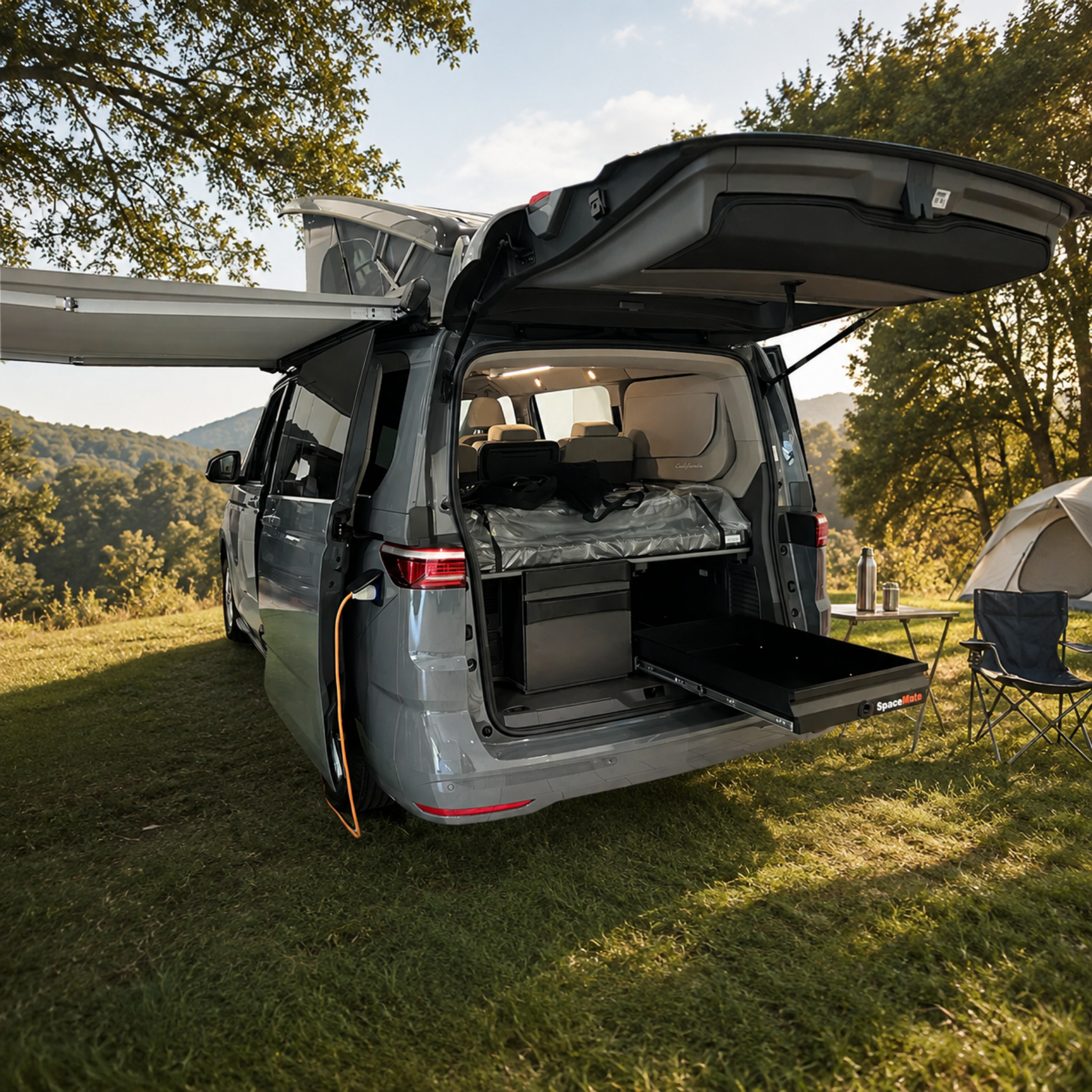 T7 Beach Camping Storage Tray – VW California SpaceMate Sliding Drawer