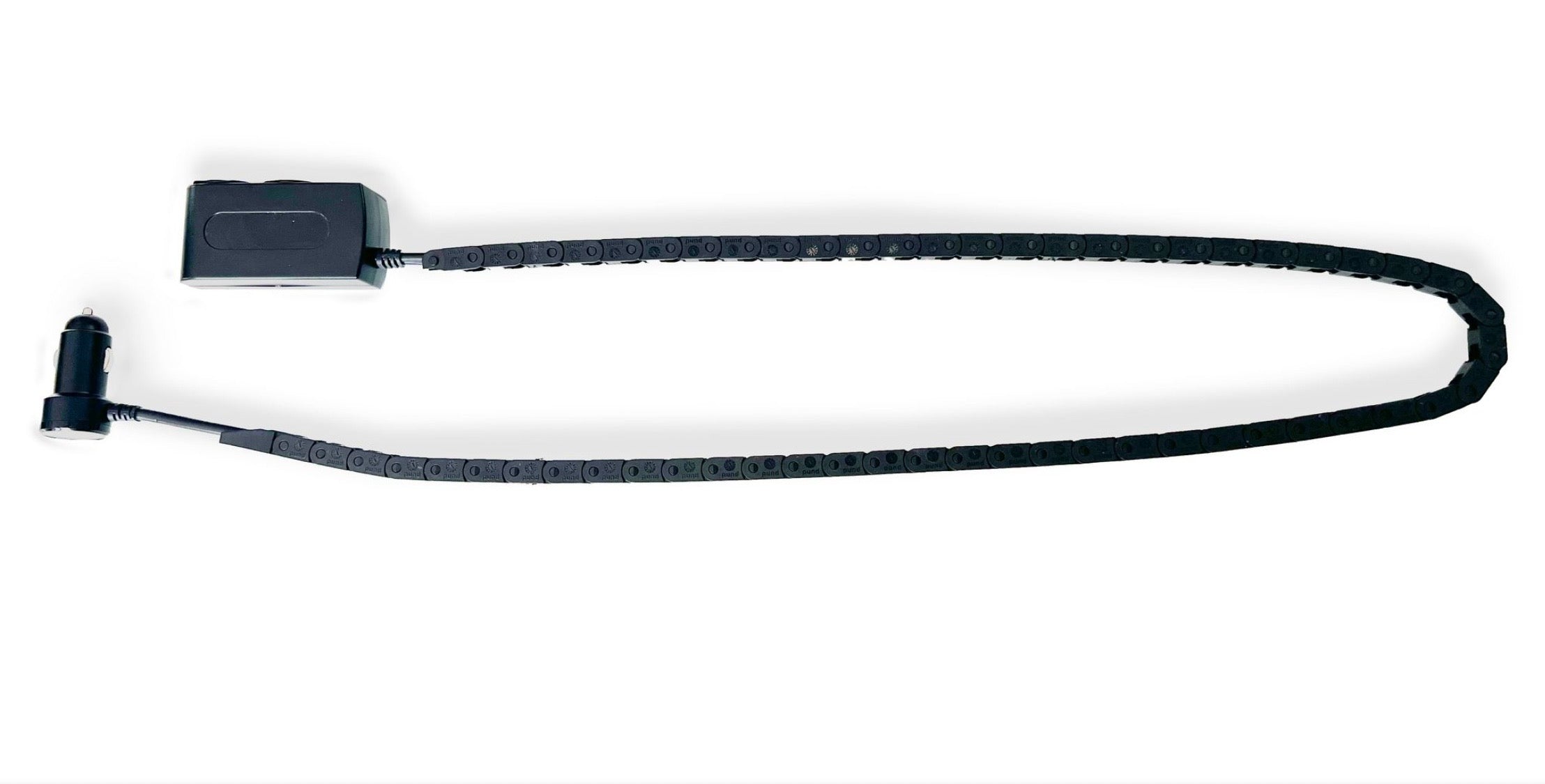 Low profile 7 in 1 12v Charger Adapter with Cable Track